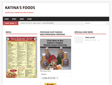 Tablet Screenshot of katinasfoods.com